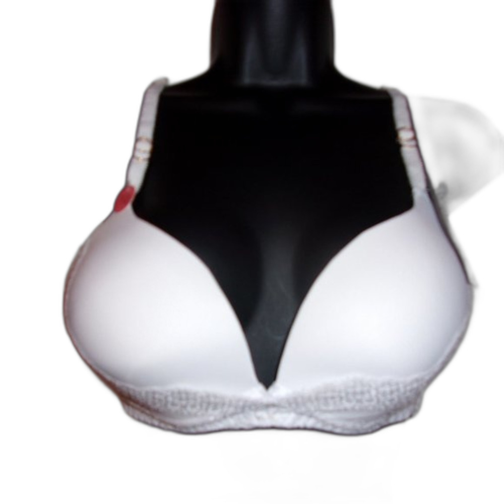 Youmita White Demi Soft Cup Lace 34B Bra NWT